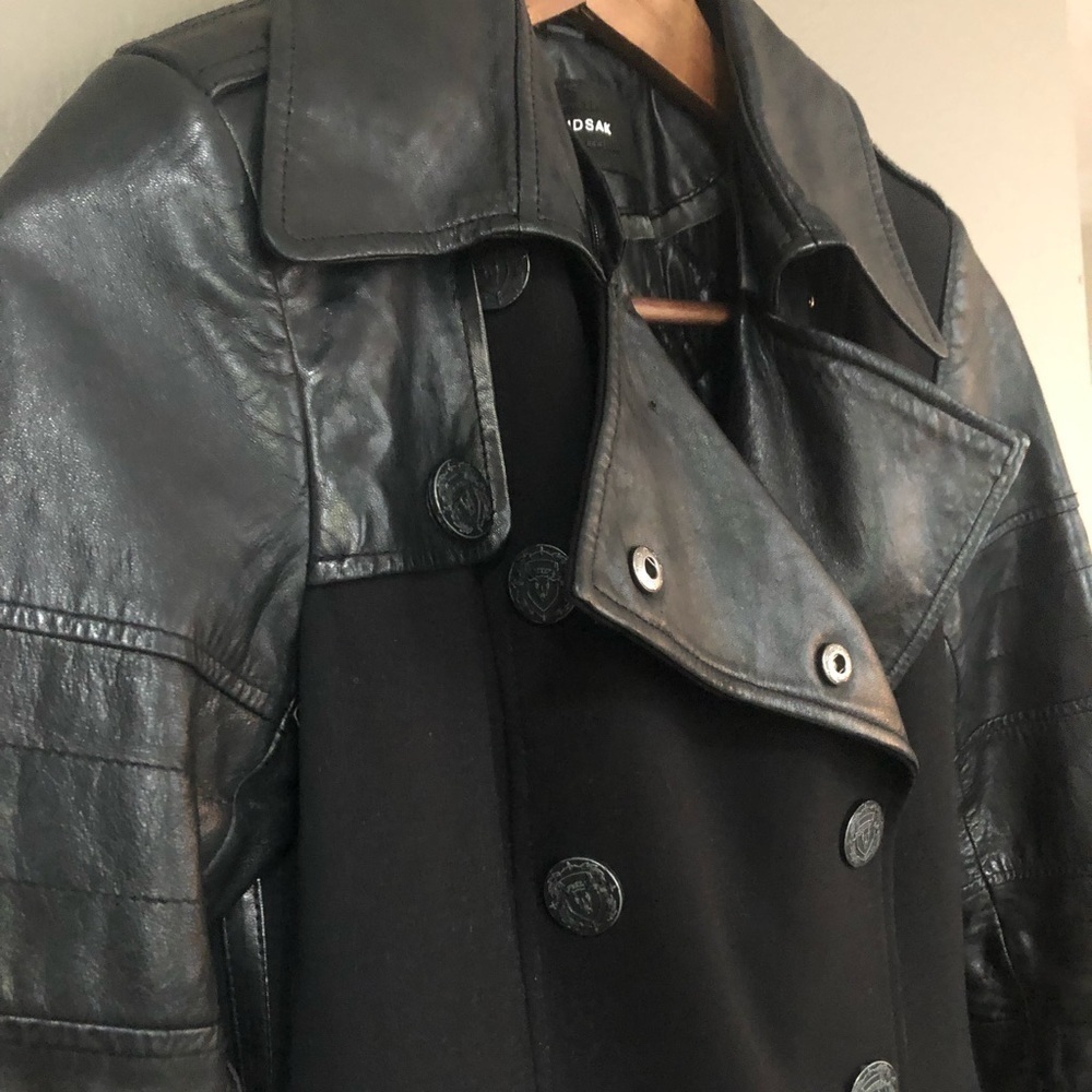 ⭐️HP⭐️ RUDSAK Leather & Black coat size Xsmall. - Picture 3 of 8